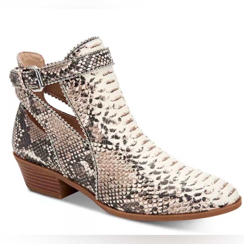 BCBGeneration Winona Women's Snake Print Ankle Booties Size 8.5